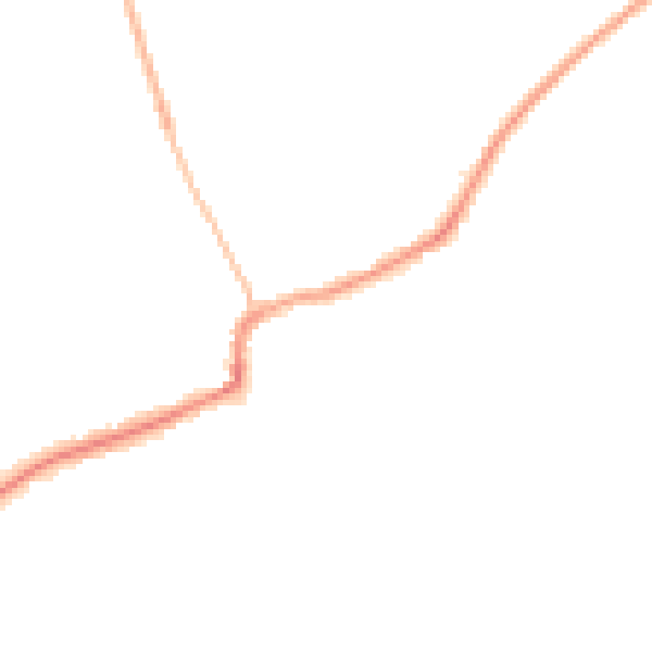 Night-time road noise heatmap for RM4 1UQ