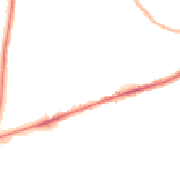 Night-time road noise heatmap for RM6 4AG