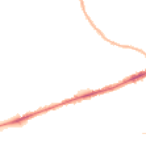 Night-time road noise heatmap for RM6 4AN