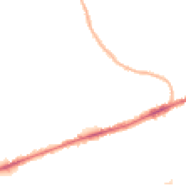 Night-time road noise heatmap for RM6 4AW