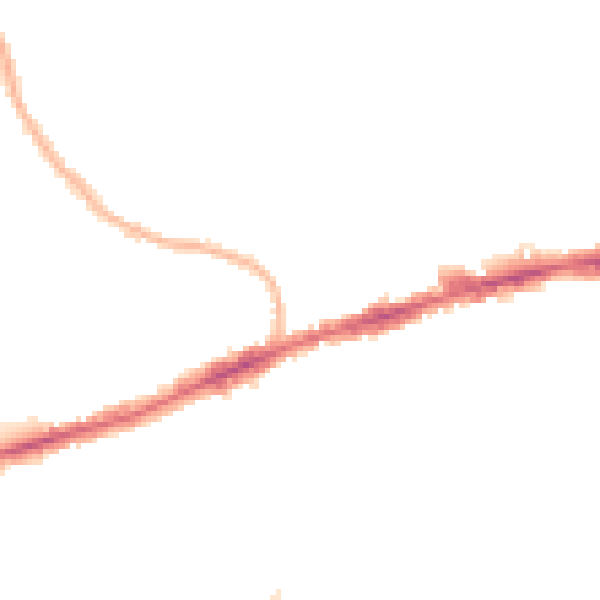 Night-time road noise heatmap for RM6 4BF