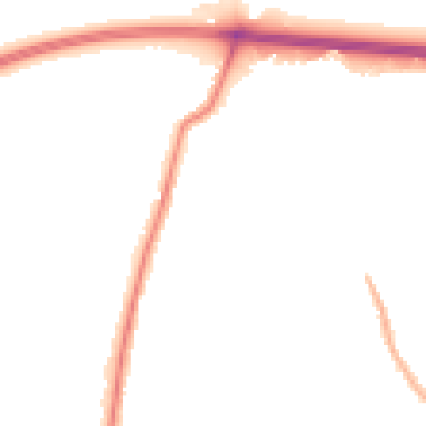 Night-time road noise heatmap for RM6 4FB