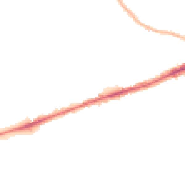 Night-time road noise heatmap for RM6 4FS