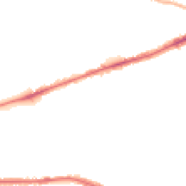Night-time road noise heatmap for RM6 4JA