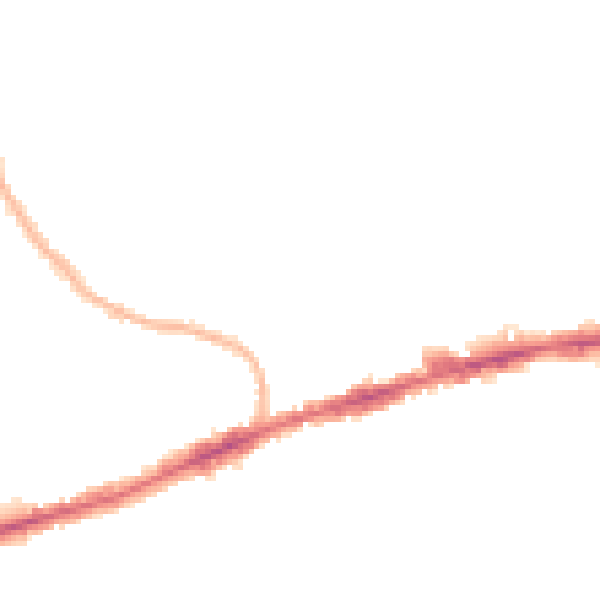 Night-time road noise heatmap for RM6 4JX