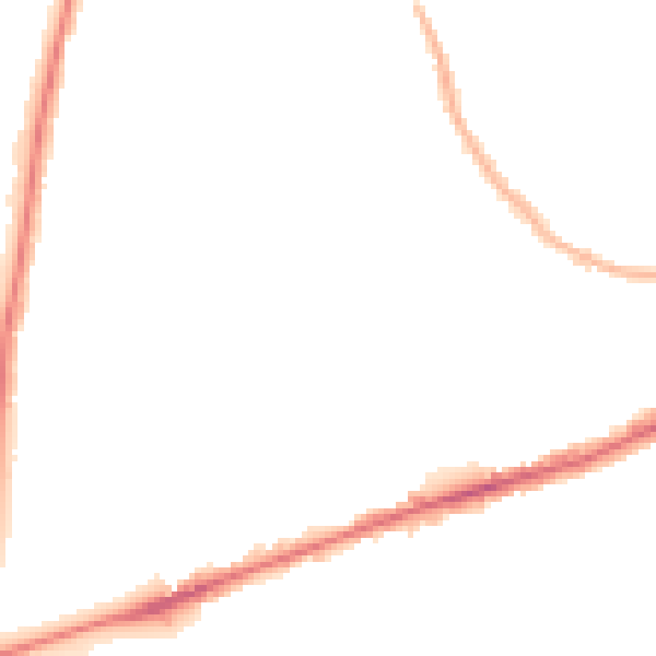Night-time road noise heatmap for RM6 4PF