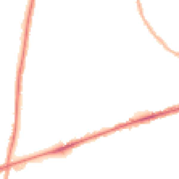 Night-time road noise heatmap for RM6 4SA