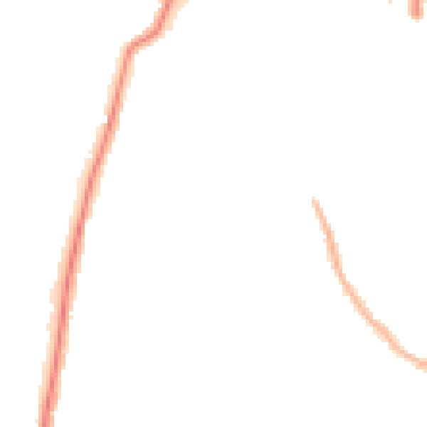 Night-time road noise heatmap for RM6 4UF