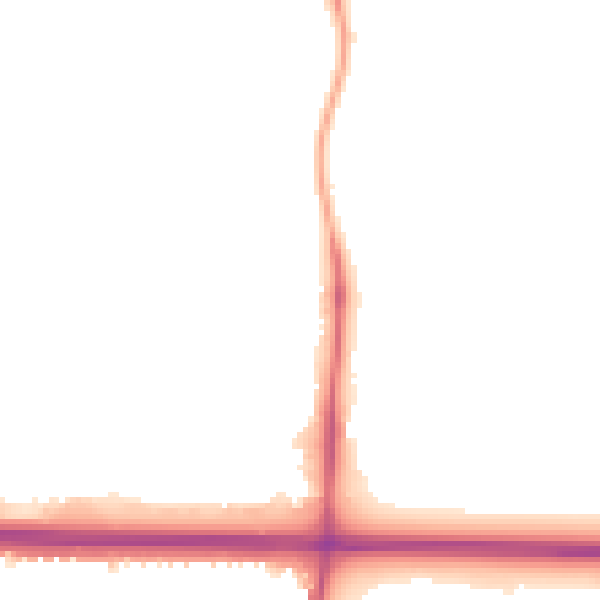 Night-time road noise heatmap for RM6 5AN