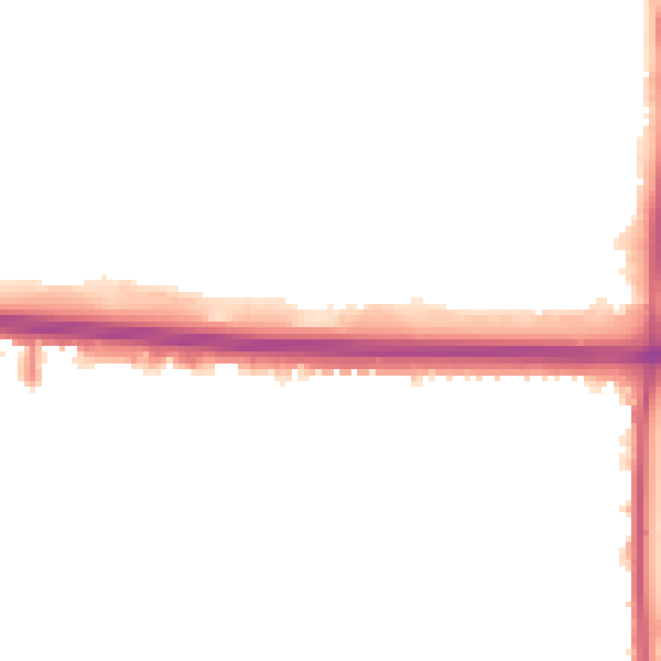 Night-time road noise heatmap for RM6 5BF