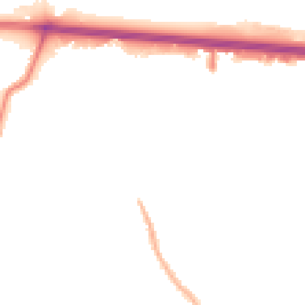 Night-time road noise heatmap for RM6 5EB