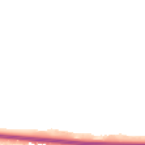 Night-time road noise heatmap for RM6 5HT