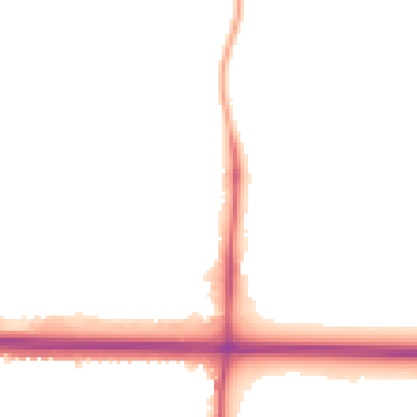 Night-time road noise heatmap for RM6 5LD