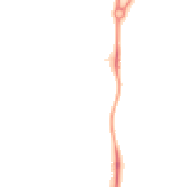 Night-time road noise heatmap for RM6 5QH