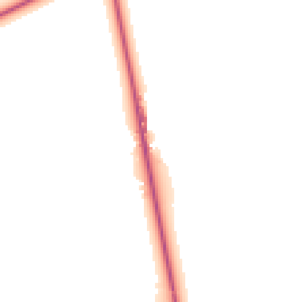 Daytime road noise heatmap for RM6 5SS