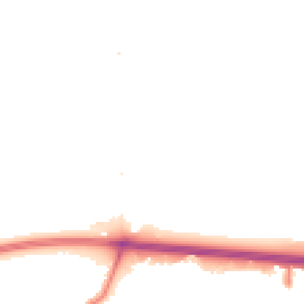 Night-time road noise heatmap for RM6 5SU