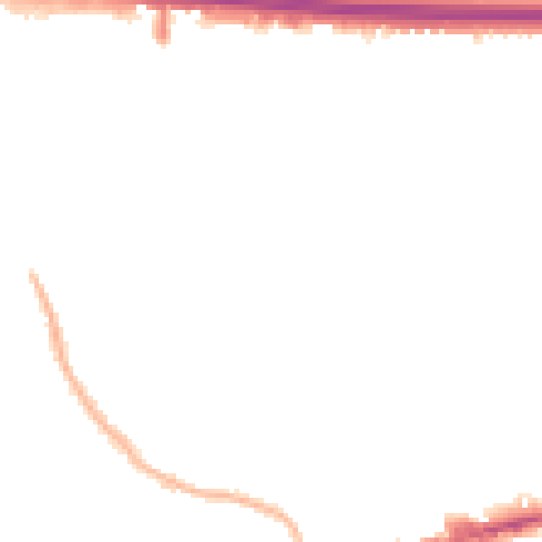 Night-time road noise heatmap for RM6 5TX