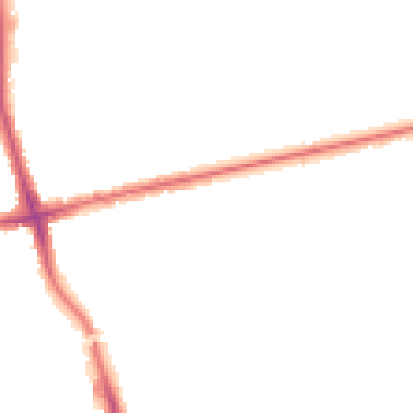 Night-time road noise heatmap for RM6 6AA