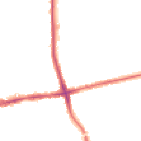 Night-time road noise heatmap for RM6 6BX