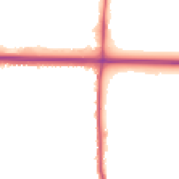 Night-time road noise heatmap for RM6 6SR