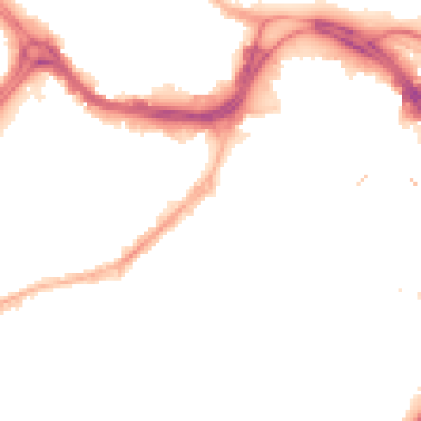 Night-time road noise heatmap for S1 2FP