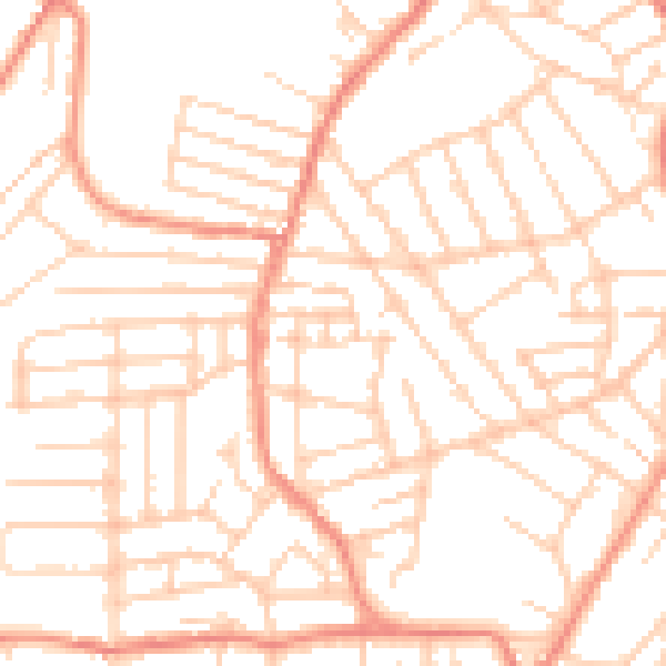 Daytime road noise heatmap for S10 1HB