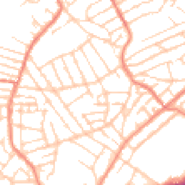 Daytime road noise heatmap for S10 1NF