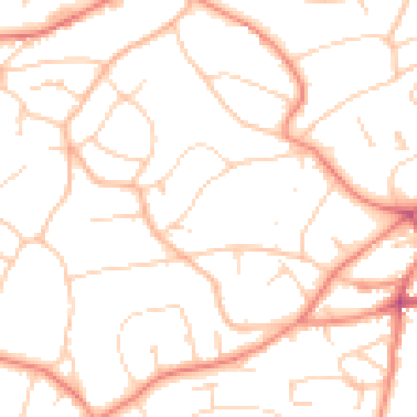 Daytime road noise heatmap for S10 3JJ