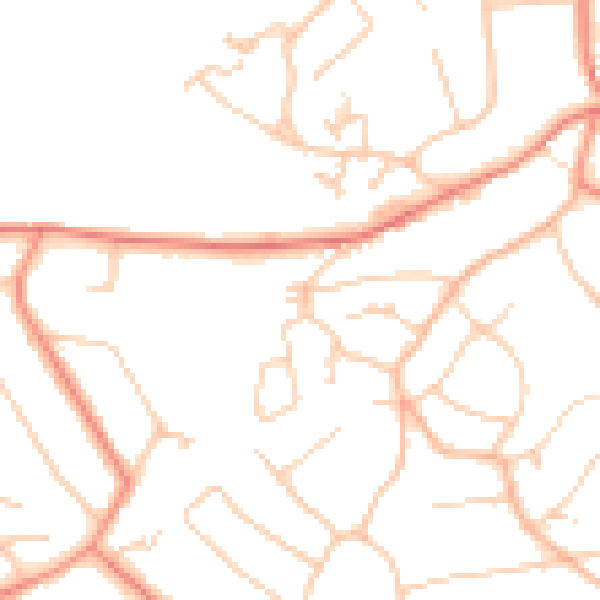 Daytime road noise heatmap for S10 3PU