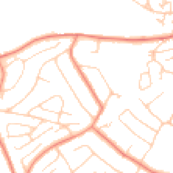 Daytime road noise heatmap for S10 4BH