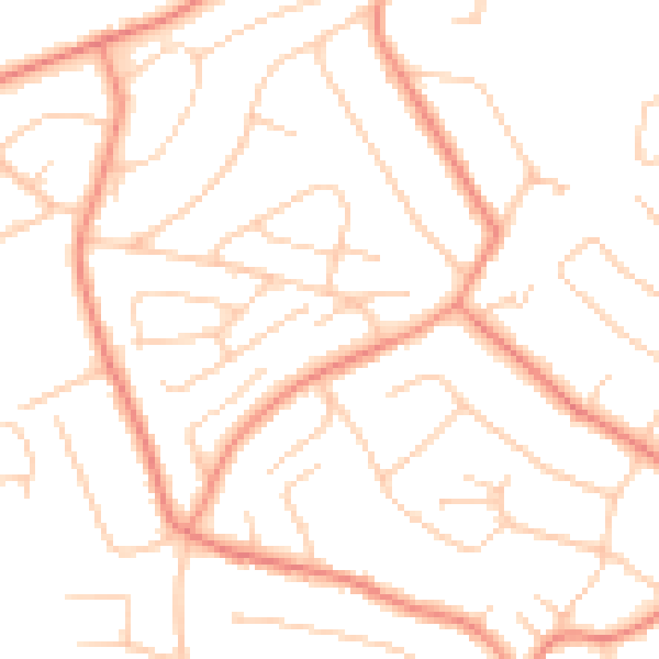 Daytime road noise heatmap for S10 4DR