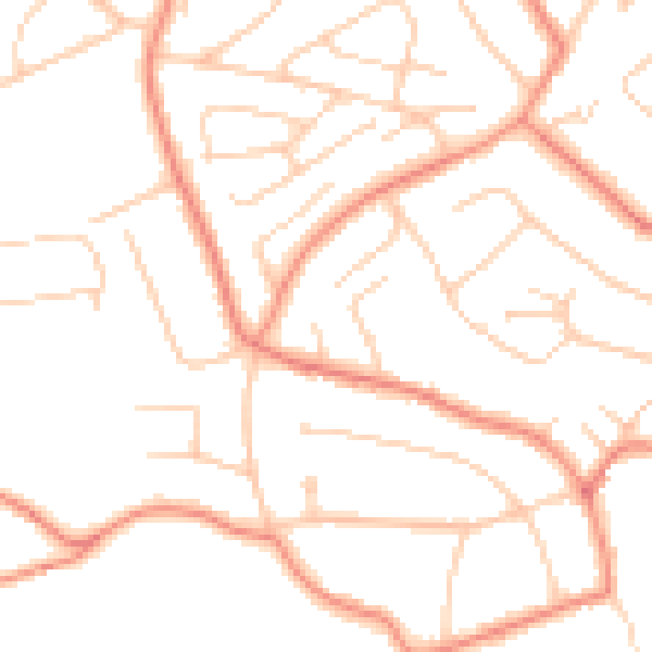 Daytime road noise heatmap for S10 4FF