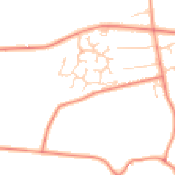 Daytime road noise heatmap for S10 4NN
