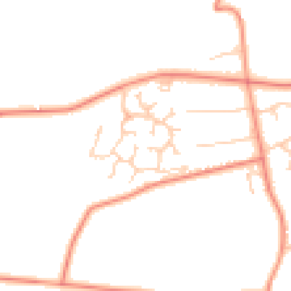 Daytime road noise heatmap for S10 4NU