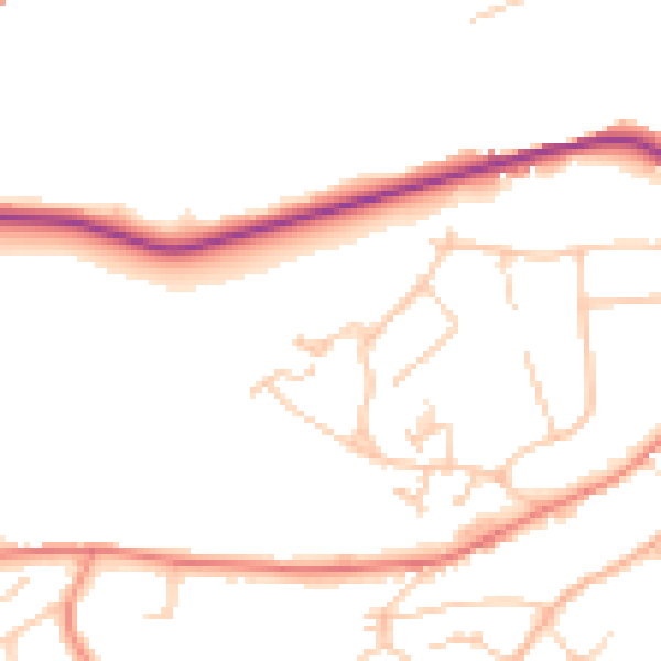Daytime road noise heatmap for S10 5TU