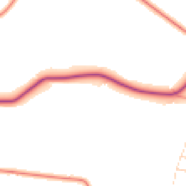 Daytime road noise heatmap for S17 3AB