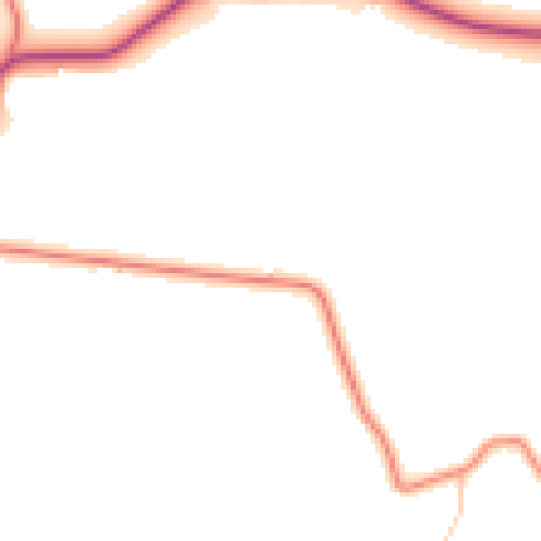Daytime road noise heatmap for S17 3AG