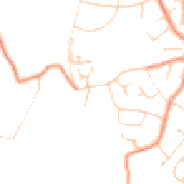 Daytime road noise heatmap for S17 3AQ