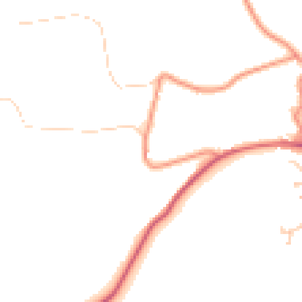Daytime road noise heatmap for S17 3BD