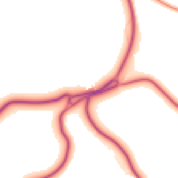 Daytime road noise heatmap for S17 3BQ