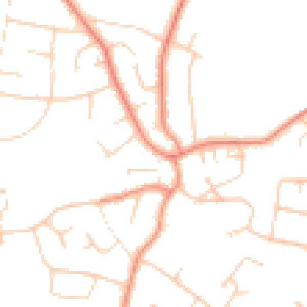 Daytime road noise heatmap for S17 3DR