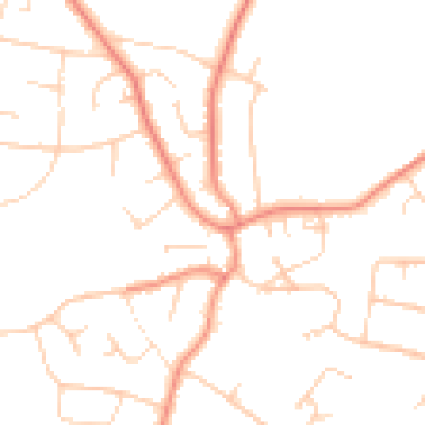 Daytime road noise heatmap for S17 3DT