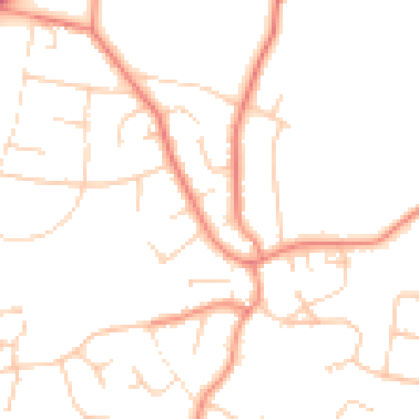Daytime road noise heatmap for S17 3DU
