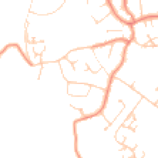 Daytime road noise heatmap for S17 3GH