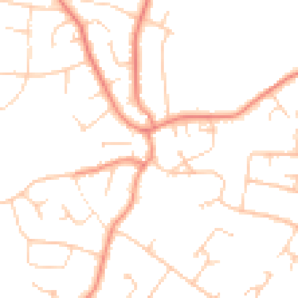 Daytime road noise heatmap for S17 3GU