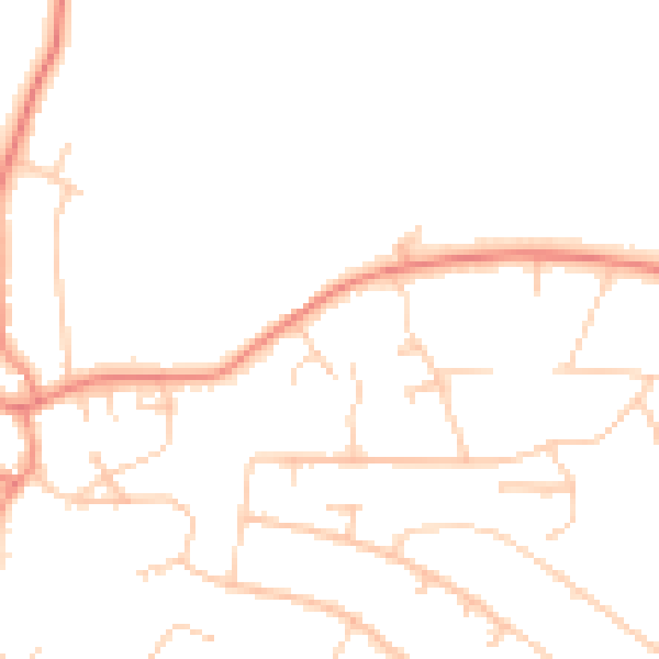 Daytime road noise heatmap for S17 3JY