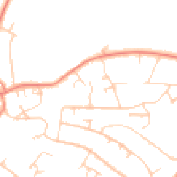 Daytime road noise heatmap for S17 3PH