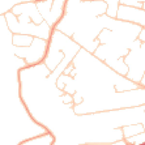 Daytime road noise heatmap for S17 3RZ