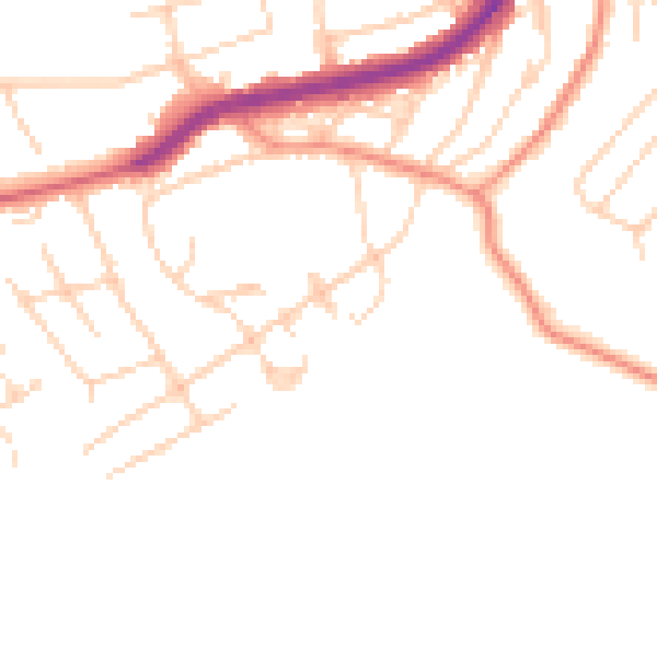 Daytime road noise heatmap for S17 4GF