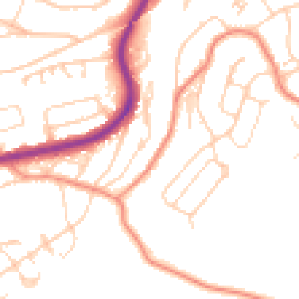 Daytime road noise heatmap for S17 4HP